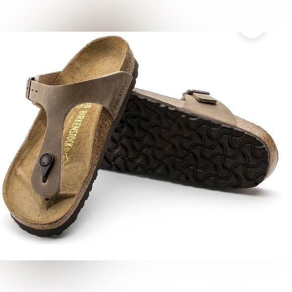 Birkenstock Shoes - Birkenstock Gizeh Oiled Leather Olive color Sandals , size 36 EU , 5-5.5 US